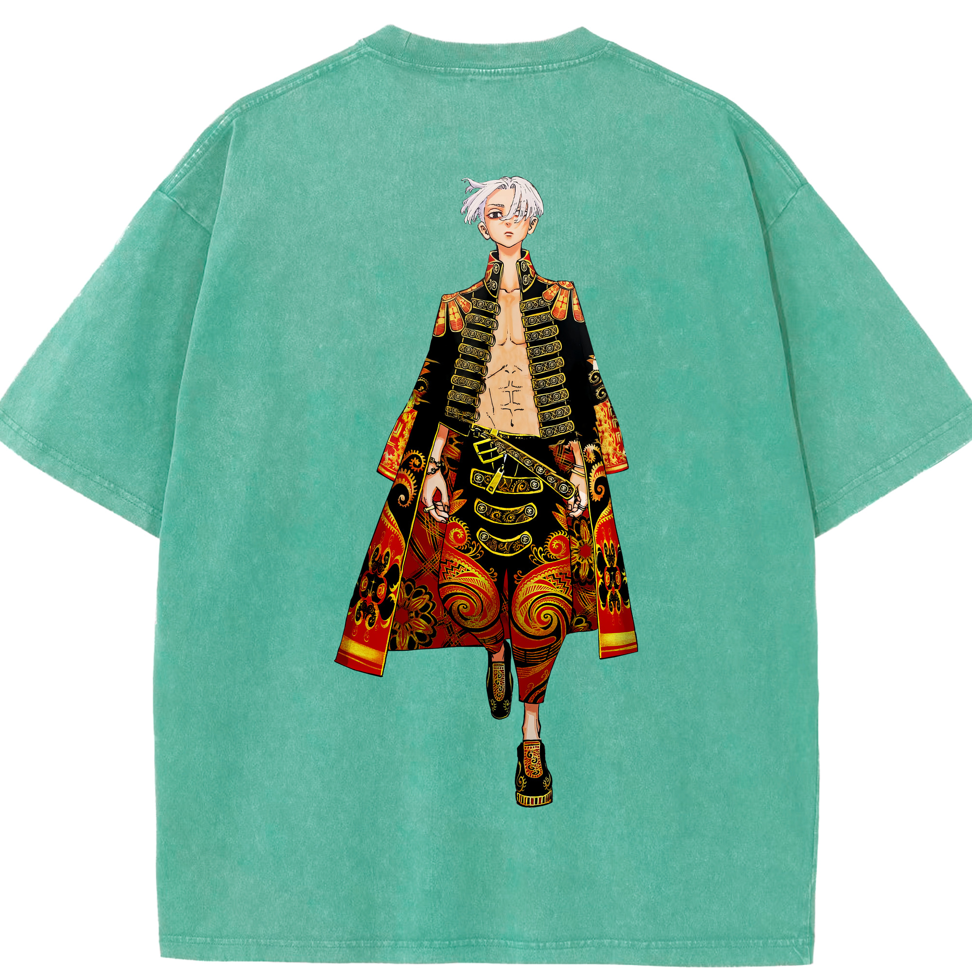 （画像用） 東京リベンジャーズ Tokyo Revengers 綿100% ヴィンテージ風 半袖Tシャツ（背面プリント）